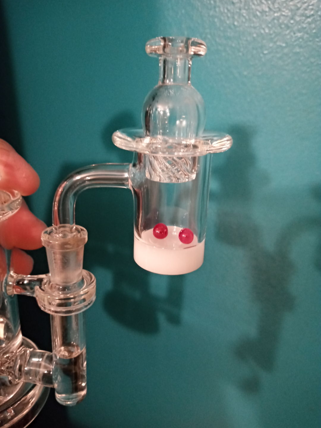 Customer photo review of 6mm Ruby Terp Pearls