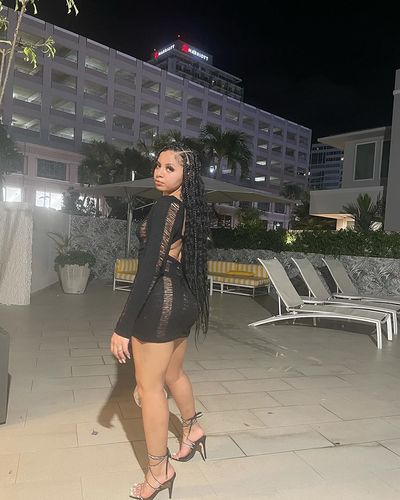 Customer photo review of Open-Back Ripped Dress