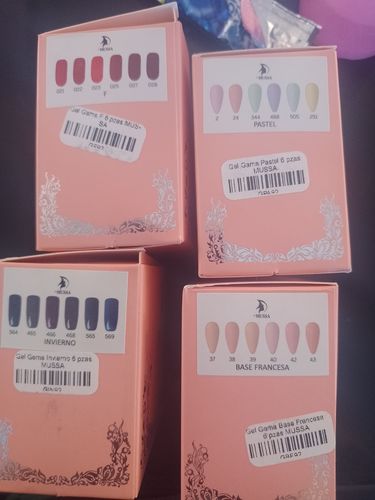 Customer photo review of Gel Gama Pastel 6 pzas MUSSA