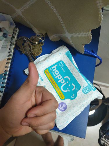 Customer photo review of [CARTON] Hoppi Premium 99% Baby Water Wipes (80 Wipes x 12 Packs)