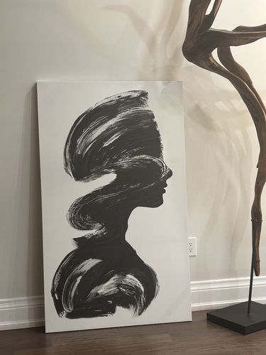 Customer photo review of 'Abstract Woman' Framed Canvas