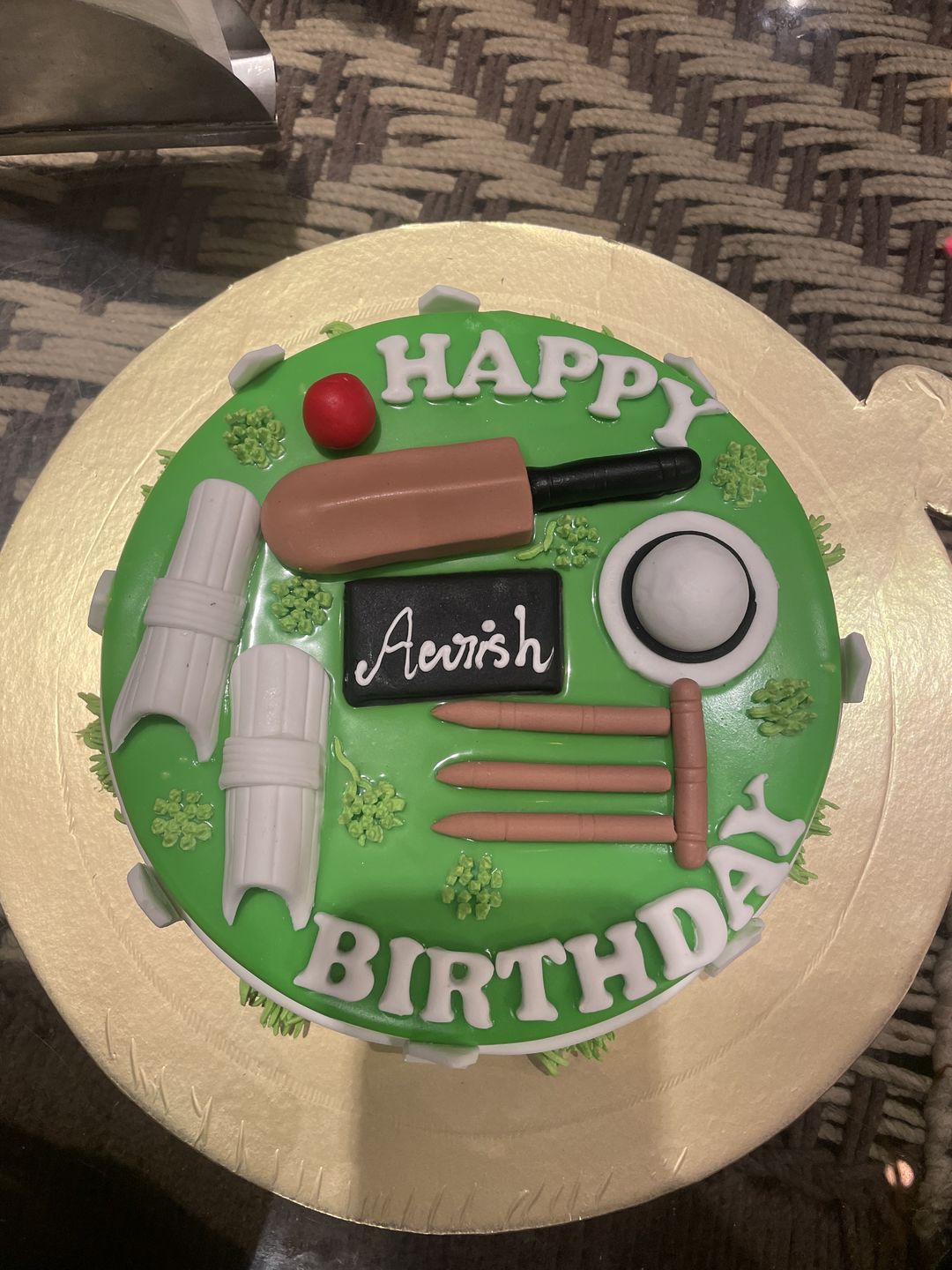 Customer photo review of Cricket Lover Cake