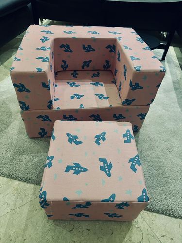 Customer photo review of Modular Kids Sleeper Chair Bed - Rota