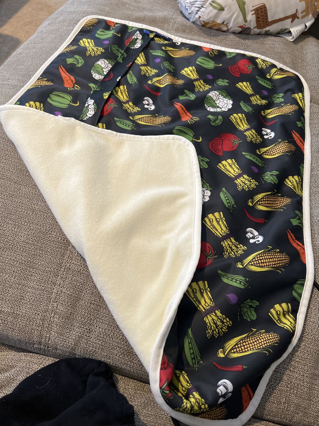 Customer photo review of Patterned Super Soft Diaper Change Mats Machine Washable