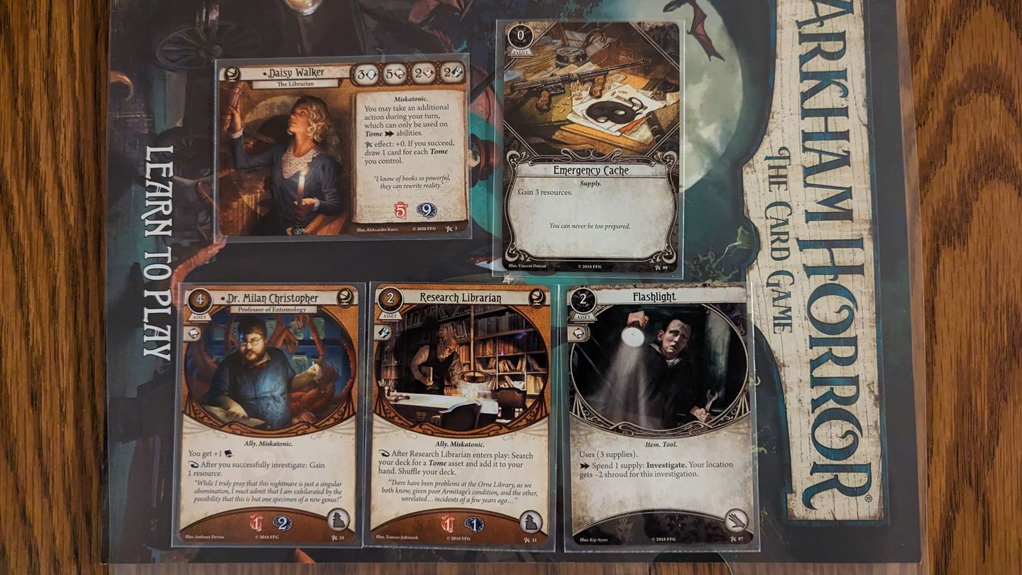 Customer photo review of Clear Matte Standard Size Card Sleeves