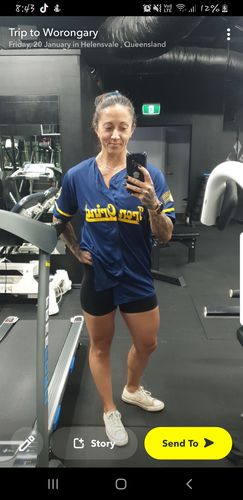 Customer photo review of Vogue Baseball Jersey | Royal Blue