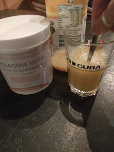 Customer photo review of COLLAGÈNE MARIN NATICOL® / ACIDE HYALURONIQUE (EN POUDRE) - 300G
