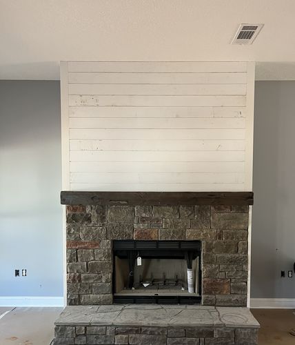 Customer photo review of Distressed Mantels