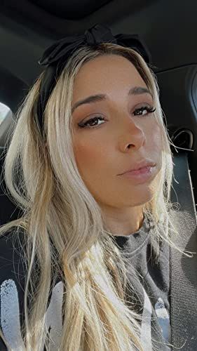 Customer photo review of Moresoo Double Weft Clip In Remy Human Blonde Brazilian Hair Extension(#60A)