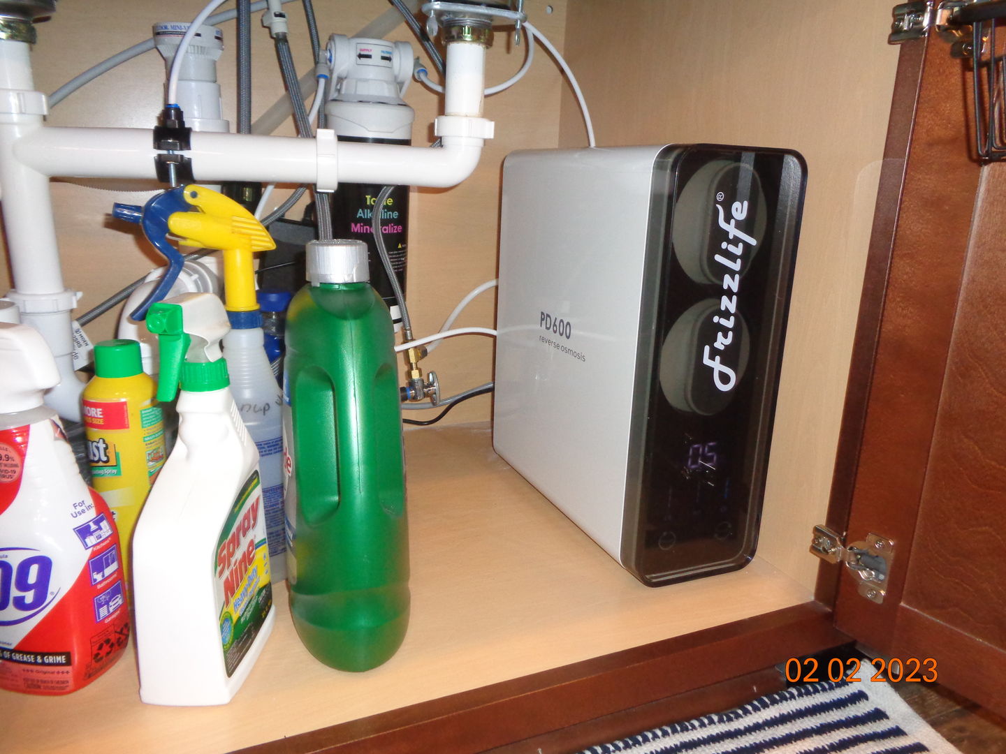 Customer photo review of Frizzlife 600 GPD Tankless Reverse Osmosis Water System With Alkaline & Remineralization, PD600-TAM3