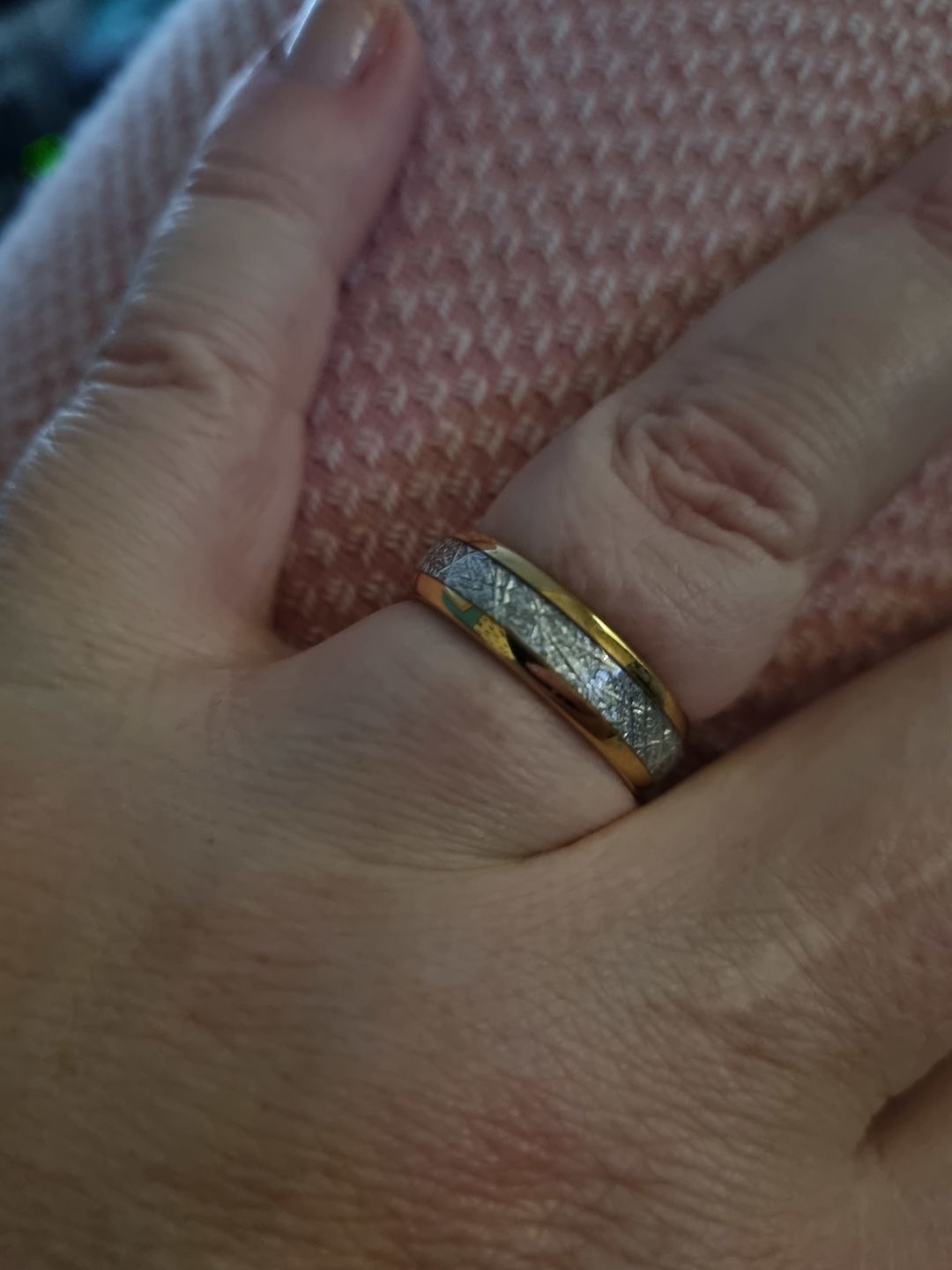 Customer photo review of The Golden Steel 6mm Wonder Ring
