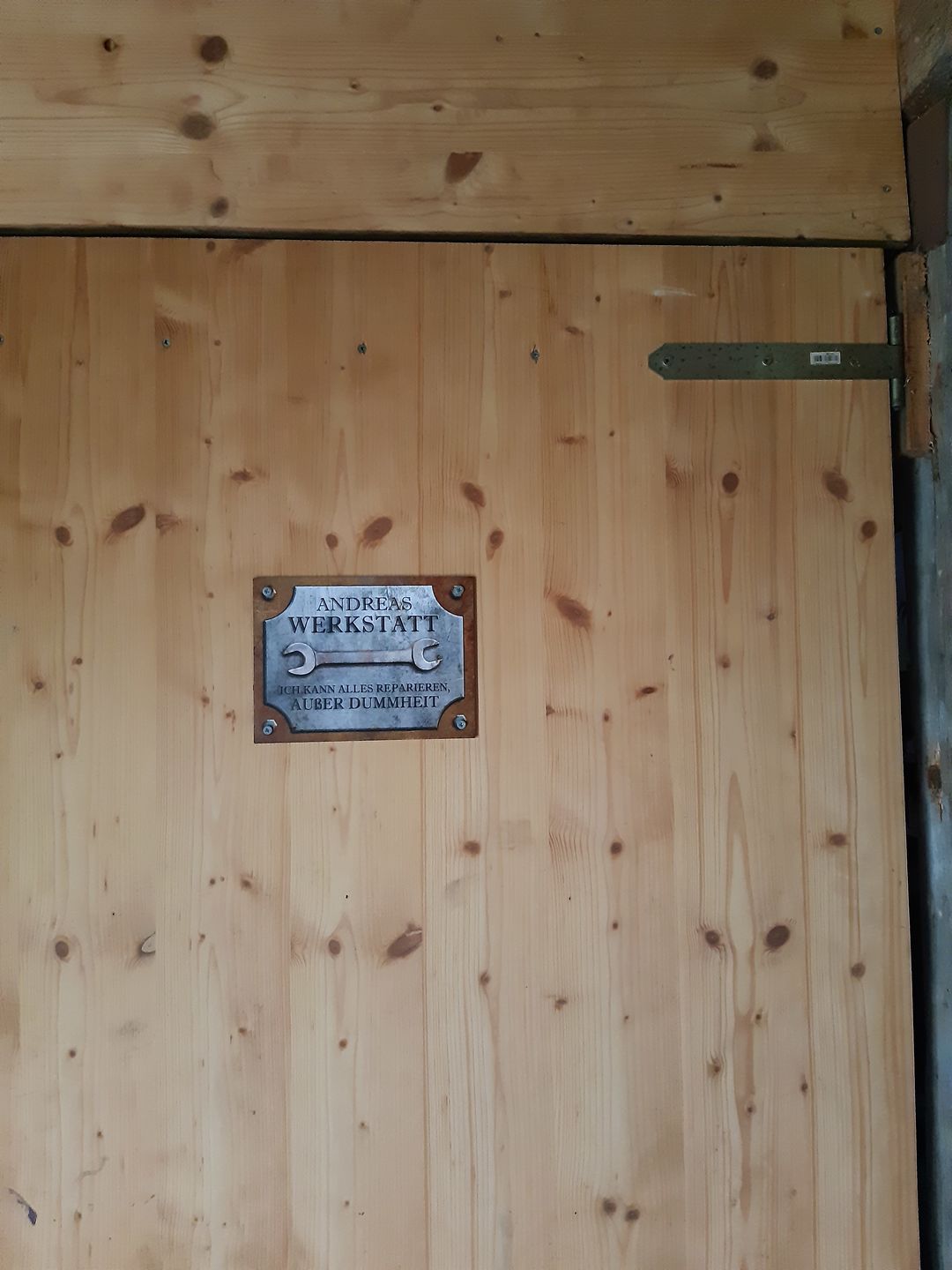 Customer photo review of Für Bastler - Heimwerker-Türschild