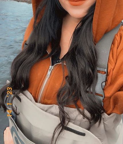 Customer photo review of Moresoo Invisible Clip In Off Black Brazilian Remy Human Hair Extension (#1B)