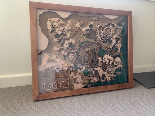 Customer photo review of THE HYRULE 3D MAP