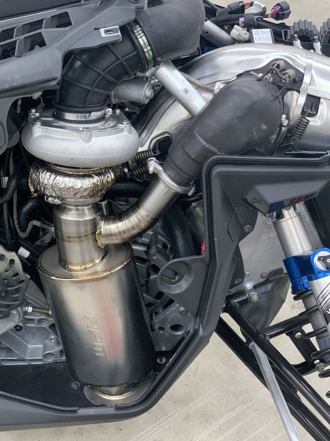 Customer photo review of 2022-2023 Polaris Patriot Boost 850 Turbo / VR1 TITANIUM Lightweight Sport Muffler