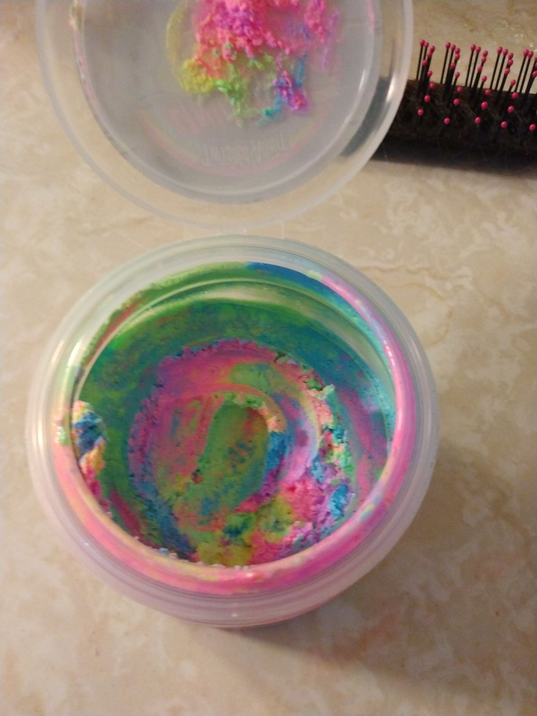 Customer photo review of Unicorn Brains Whipped Soap (Fruit Loops Cereal)