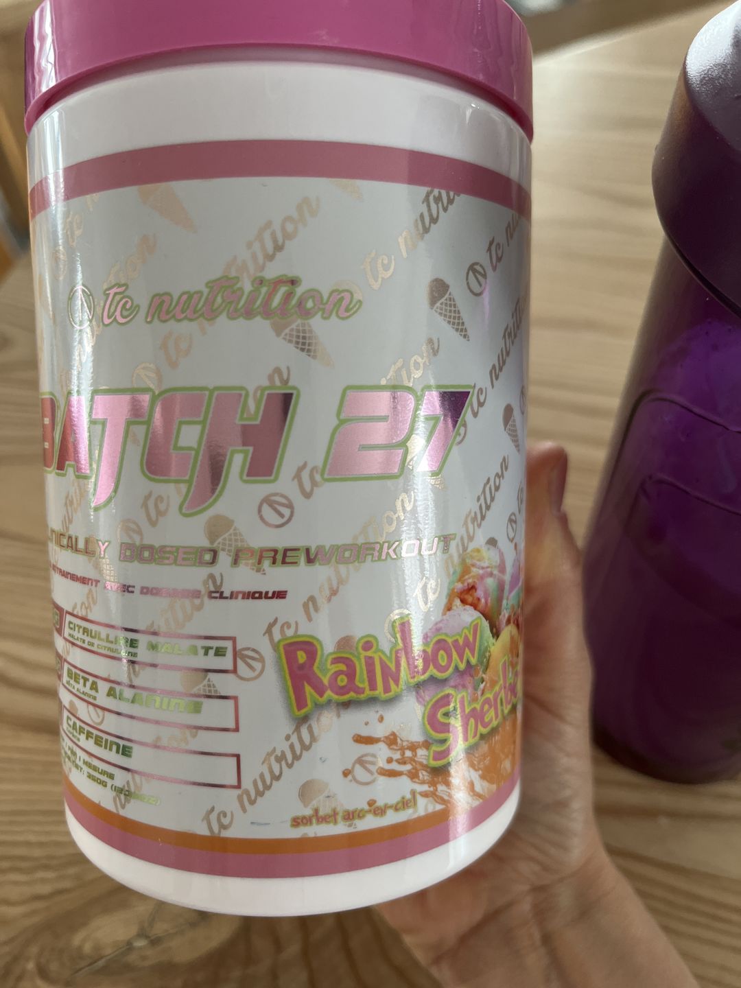 Customer photo review of TC Nutrition - Batch 27 Pre Workout 360g