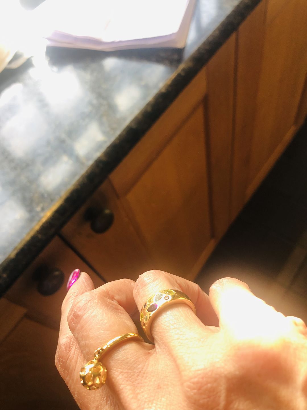 Customer photo review of Candy Wide Band Ring