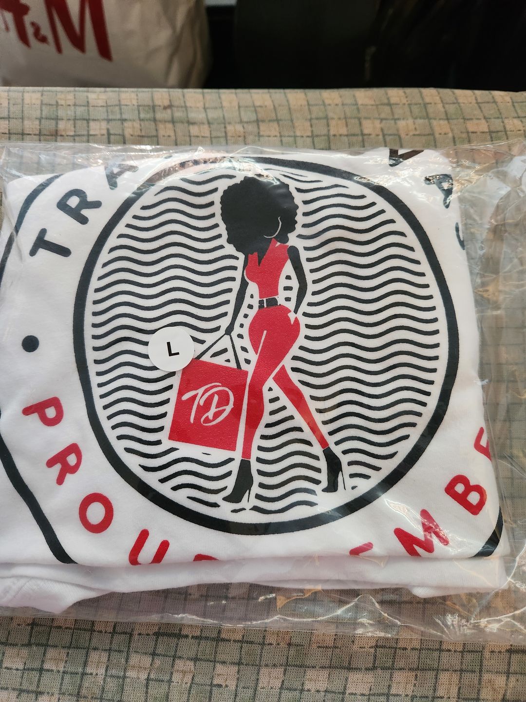 Customer photo review of NEW Proud Member Tshirt (White)