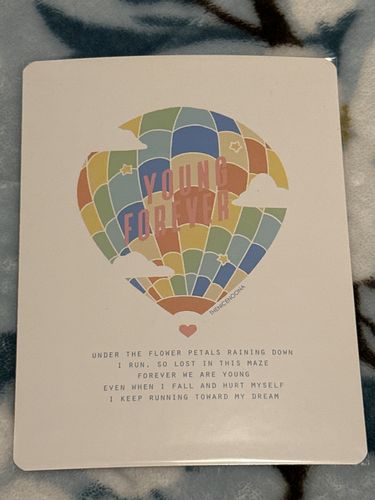 Customer photo review of BTS Young Forever Print