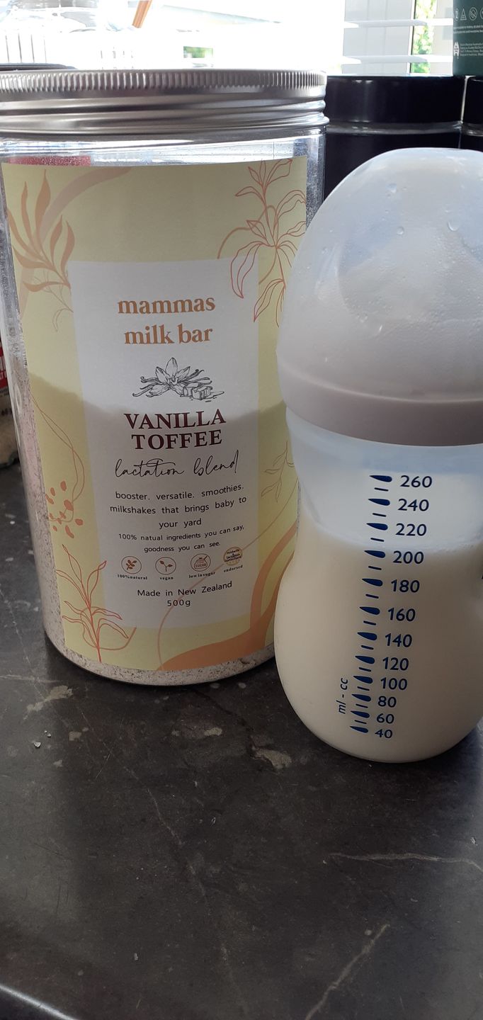 Customer photo review of Vanilla Toffee Lactation Blend