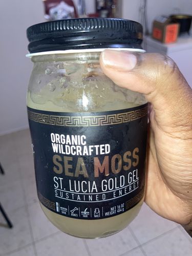 Customer photo review of St Lucia Gold Sea Moss Gel