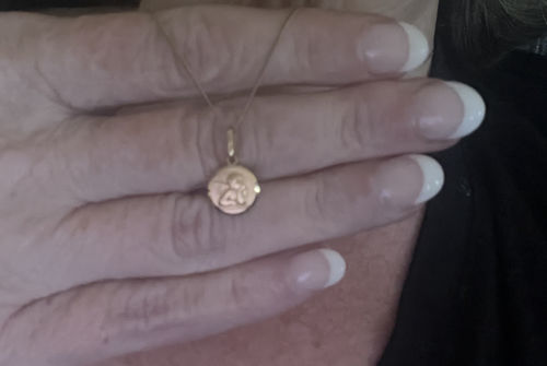 Customer photo review of Guardian Angel Pendant in 9ct Yellow Gold