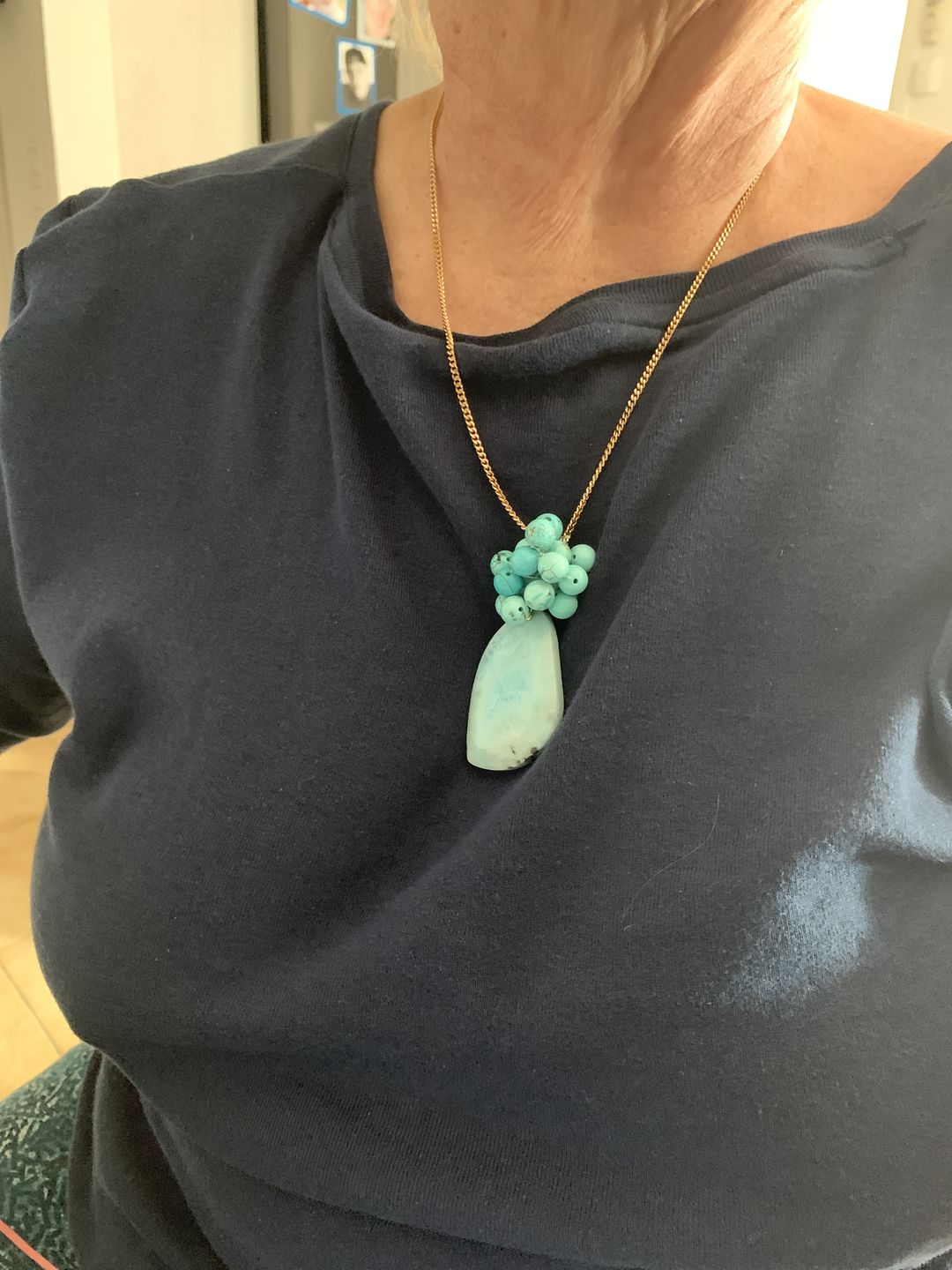 Customer photo review of Larimar pendentif