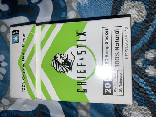 Customer photo review of Chief Stix CBG + CBD Regular Smokes (20ct/pack)