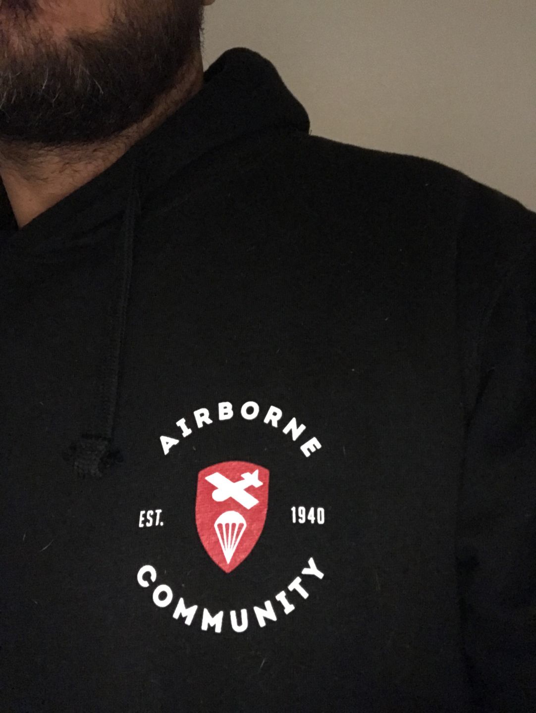 Customer photo review of Airborne Community Hoodie