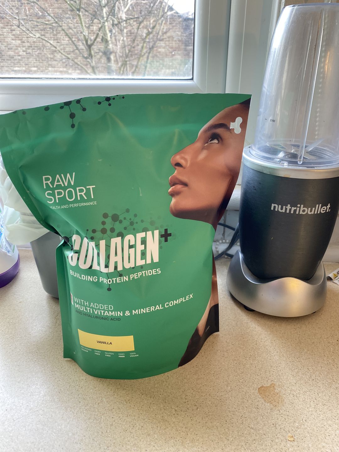Customer photo review of Collagen + Peptide Protein Powder