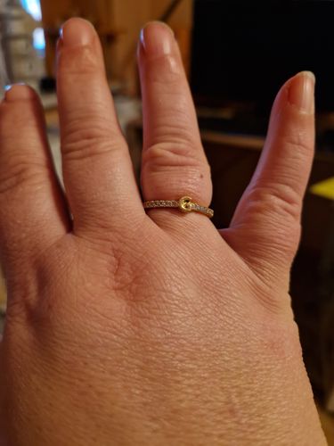 Customer photo review of Classic Initial Ring