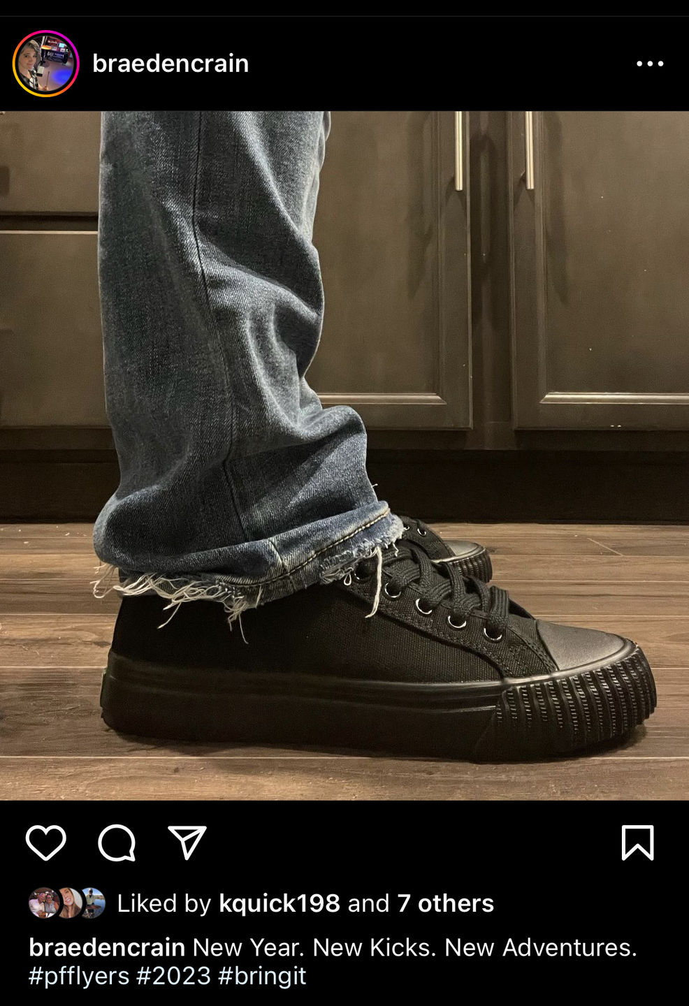 Customer photo review of Jet Black Center Lo Top | Unisex Canvas Sneaker