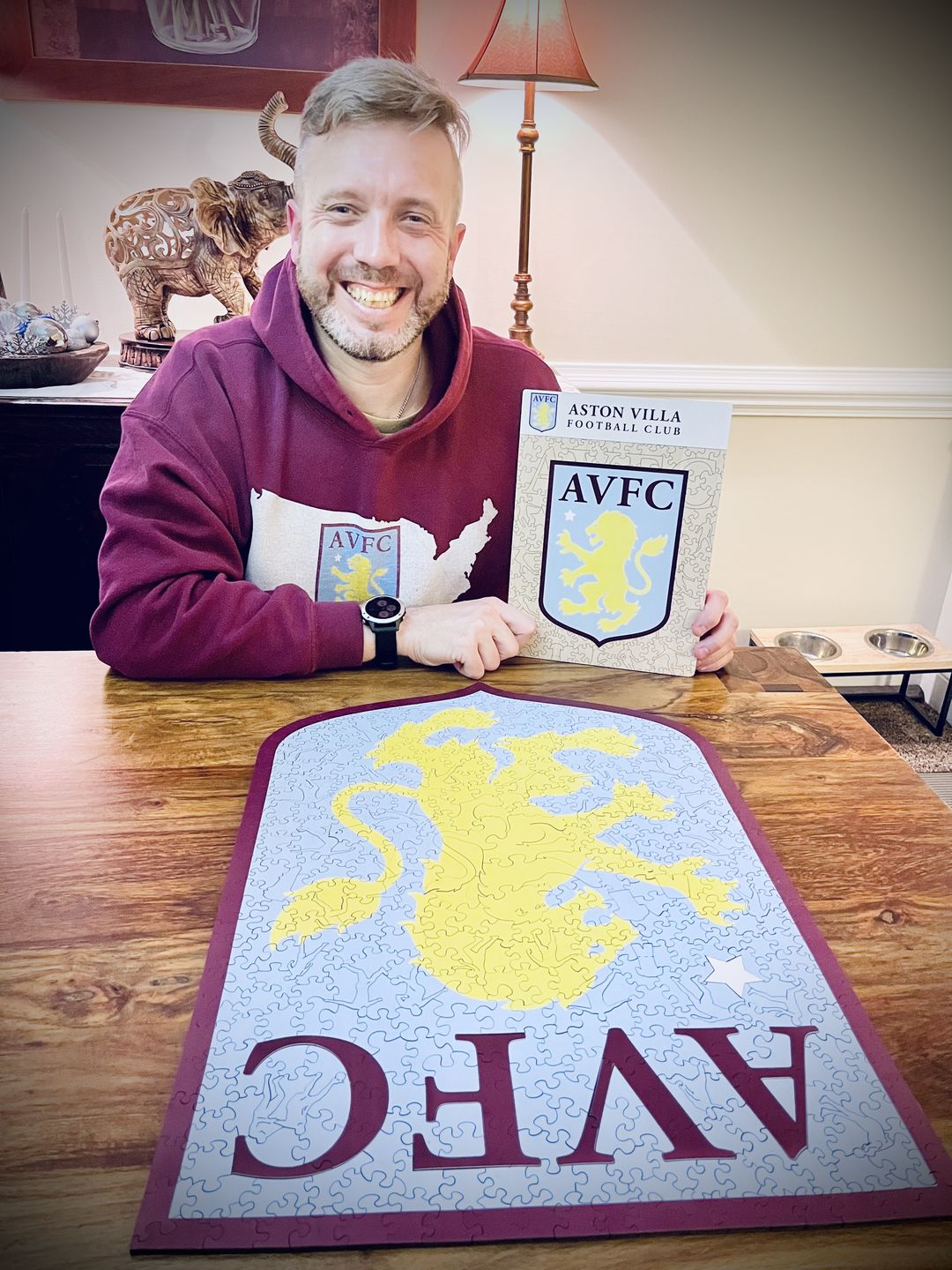 Customer photo review of Aston Villa FC® Logo - Official Wooden Puzzle