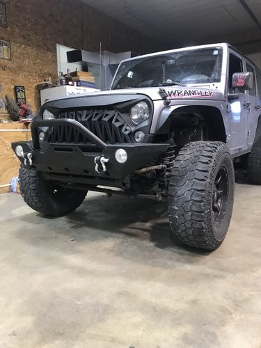 Customer photo review of Rock Crawler Front & Rear Bumper for 07-18 Jeep Wrangler JK Bumpers