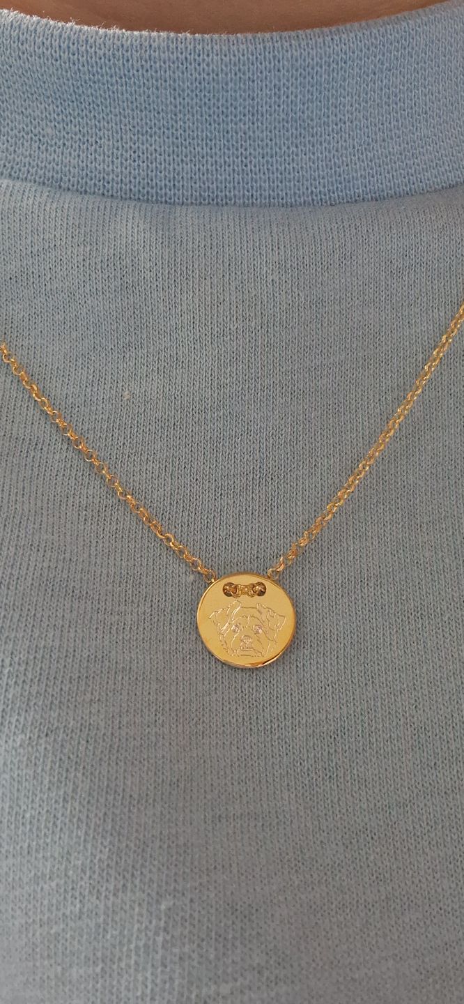 Customer photo review of Custom Love Necklace