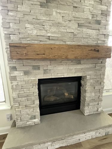 Customer photo review of Distressed Mantels