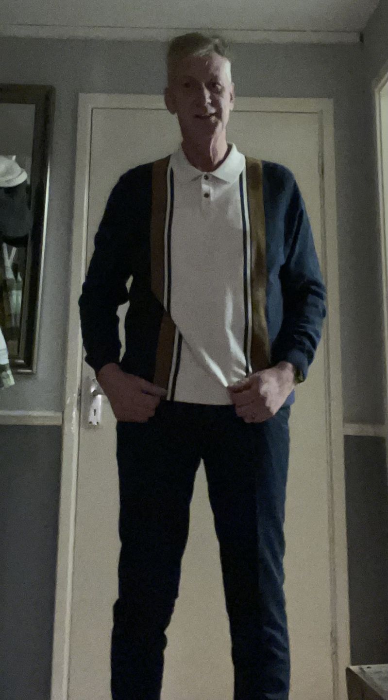 Customer photo review of Sta Prest Trouser - Navy