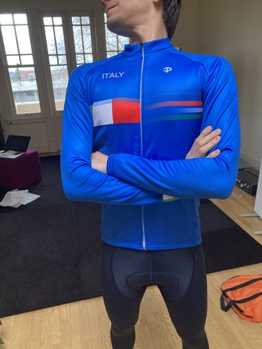 Customer photo review of Italy Long Sleeve Cycling Jersey