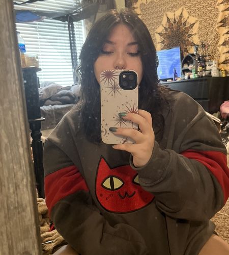 Customer photo review of Cat Sweater