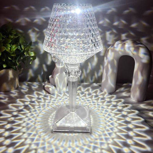 Customer photo review of Crystallia Crystal Table Lamp
