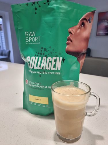 Customer photo review of Collagen + Peptide Protein Powder