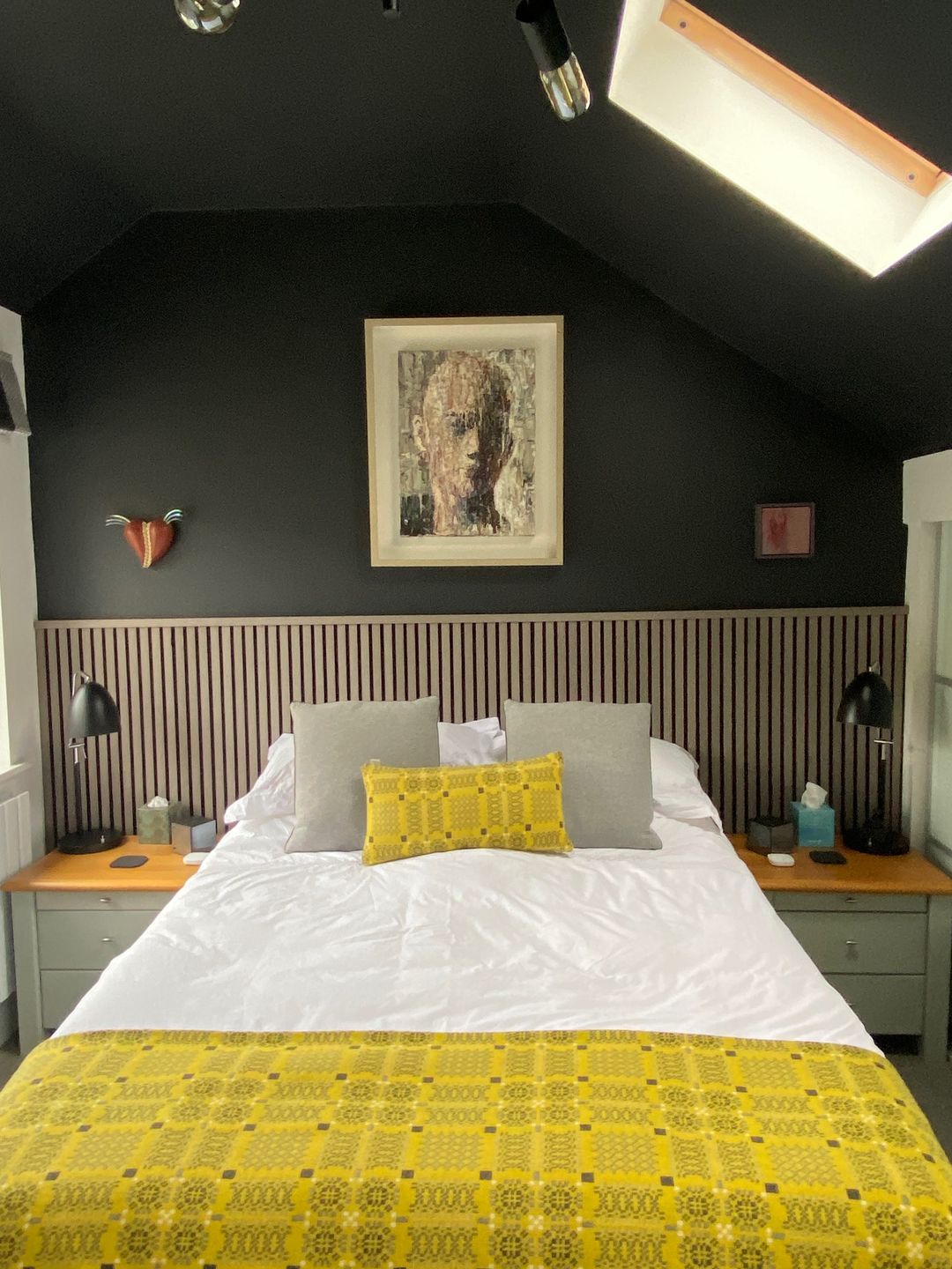 Customer photo review of SlatWall Acoustic Grey Oak