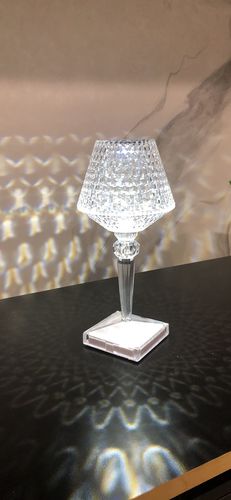 Customer photo review of Crystallia Crystal Table Lamp