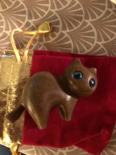 Customer photo review of Håndlavede træudskårne katte