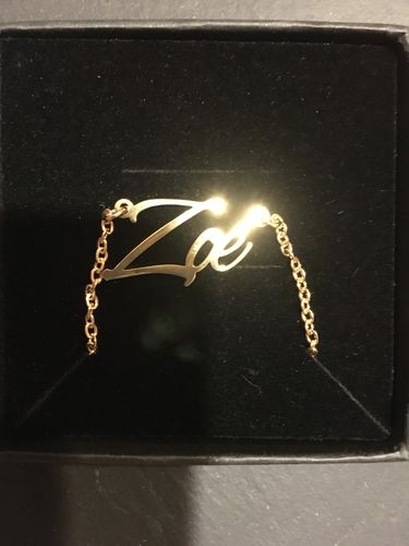 Customer photo review of Collier LOANYA avec gravure de prénom personnalisée