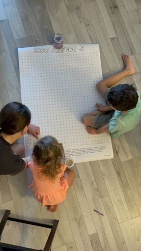 Customer photo review of Zoo Animals Giant Word Search Puzzle