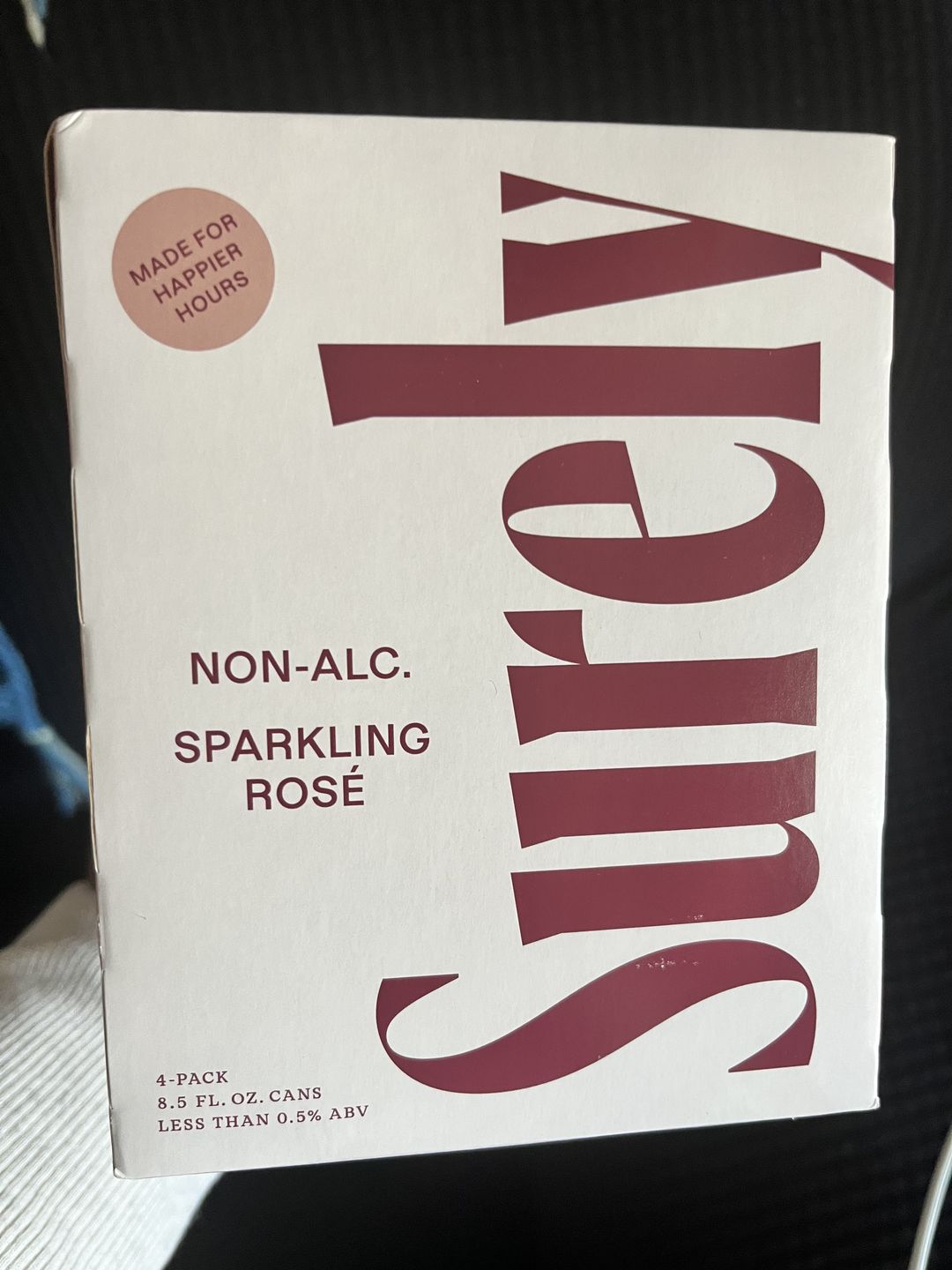 Customer photo review of Non-Alcoholic Sparkling Rosé Can 4-Pack
