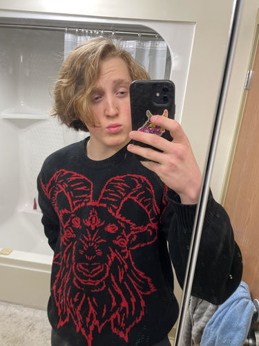 Customer photo review of Black Phillip Knit Sweater