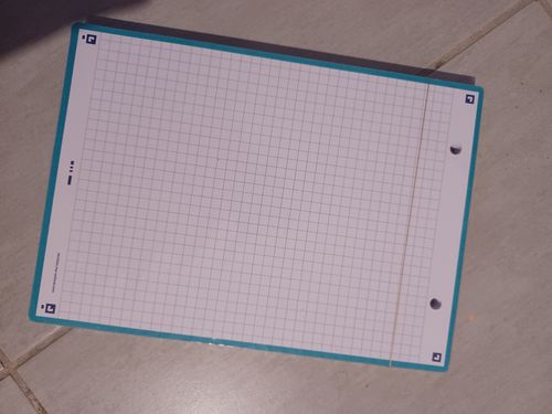 Avis photo d'un client sur Fiches de révision REVISION 2.0 OXFORD # 50 fiches 14,8 x 21 cm - petits carreaux